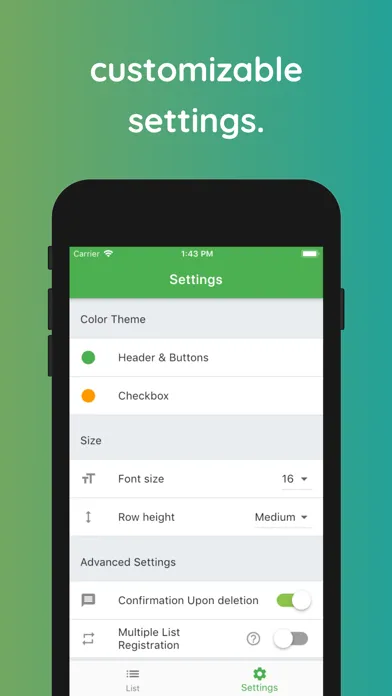 Tangkapan layar Simple Shopping List-SimpList