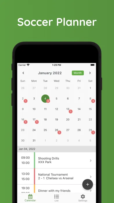 Soccer Schedule Planner Ekran Görüntüleri