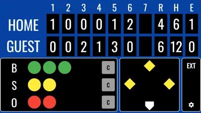 Capturas de pantalla de Softball Scoreboard