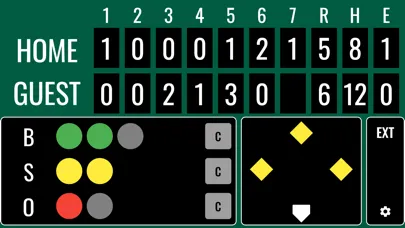 Capturas de pantalla de Softball Scoreboard