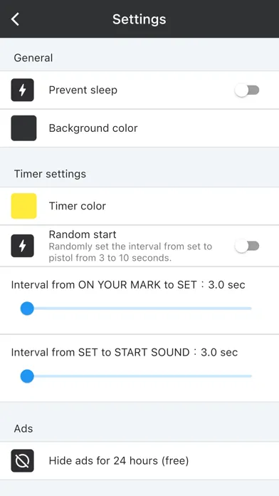 Capturas de pantalla de Sprint Timer - On Your Mark