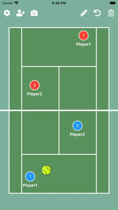 Zrzuty ekranu Tennis Tactic Board