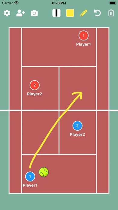 Zrzuty ekranu Tennis Tactic Board