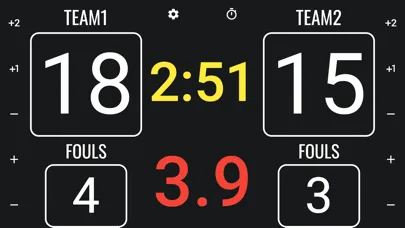 ภาพหน้าจอของ Simple 3x3 Scoreboard