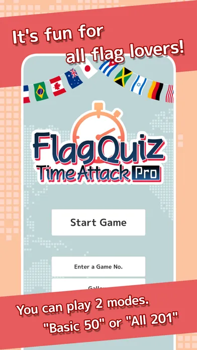 Zrzuty ekranu Flag Quiz Time Attack Pro