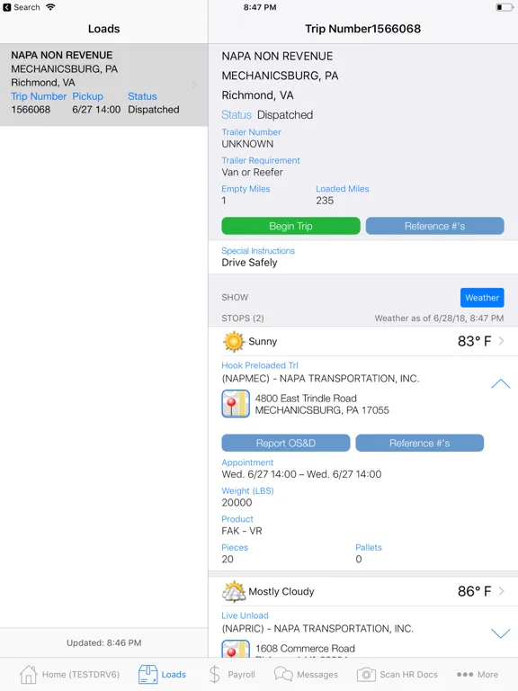 NAPA Mobile iPad  Screenshots