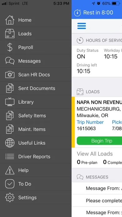 NAPA Mobile Screenshots