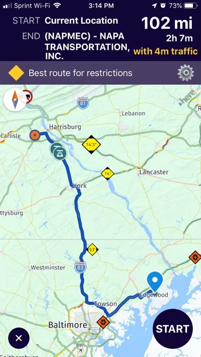 NAPA Mobile Screenshots