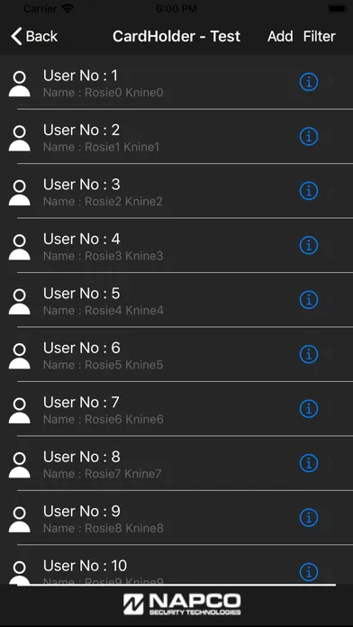 Zrzuty ekranu NA-E Manage