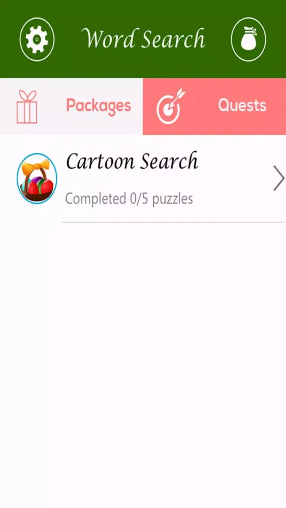 Zrzuty ekranu Cartoon Word Search