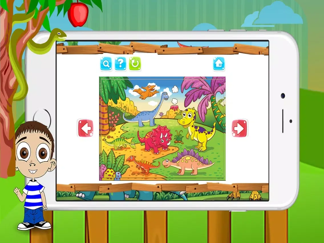 Dinosaur Puzzles For Kids iPad 应用截图