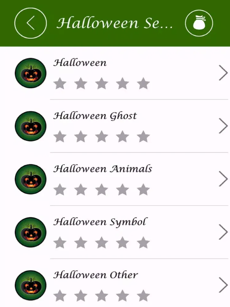 Capturas de tela do Halloween word search Free iPad 