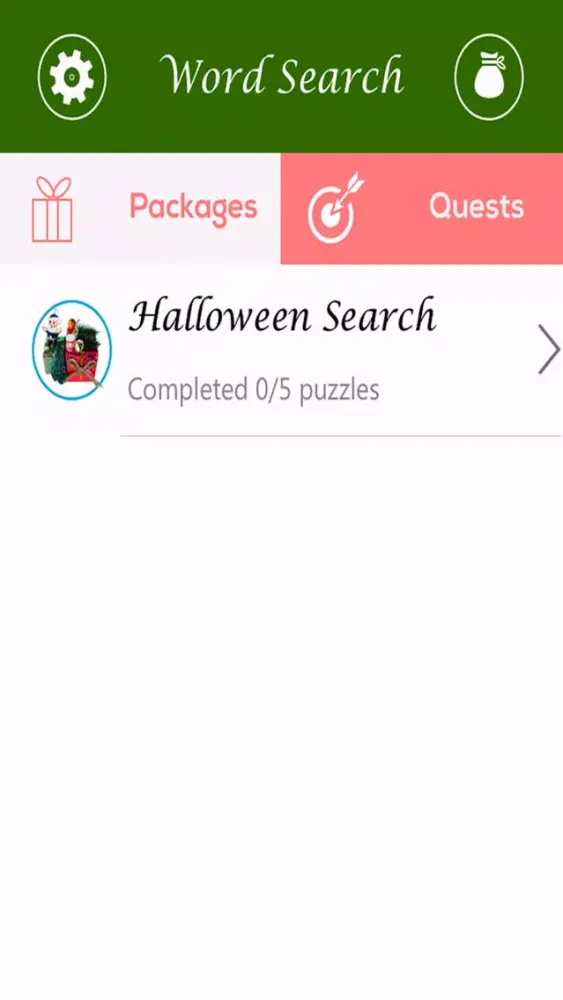 Capturas de tela do Halloween word search Free