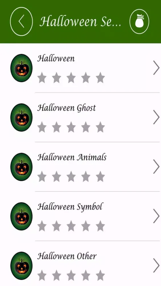 Capturas de tela do Halloween word search Free