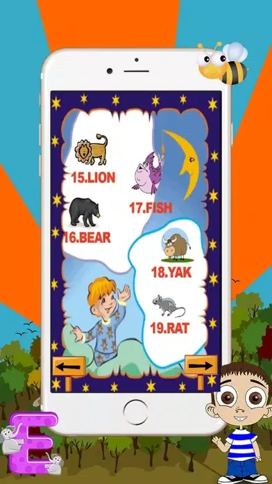Capturas de tela do Learn animals in english