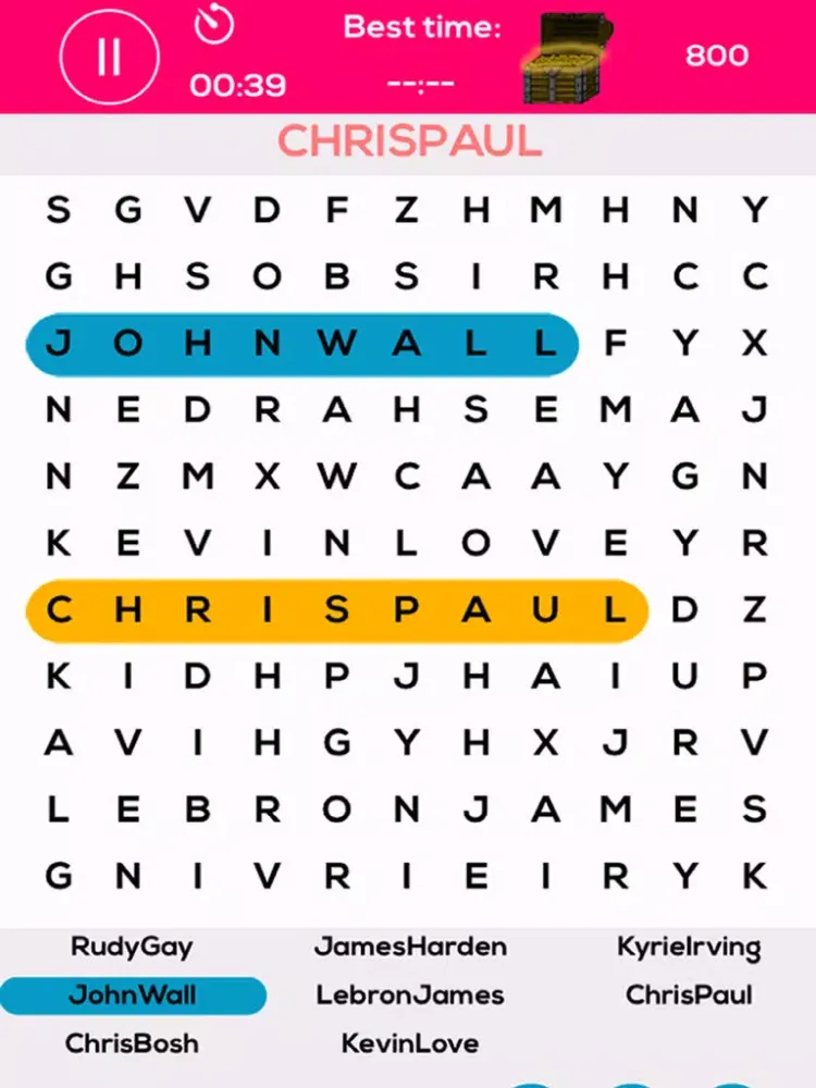 Nba Word Search - Free Word Search Crossword Game! iPad  Screenshots
