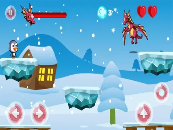 Super Penguin Run Snow Island Adventure Land iPad  스크린샷