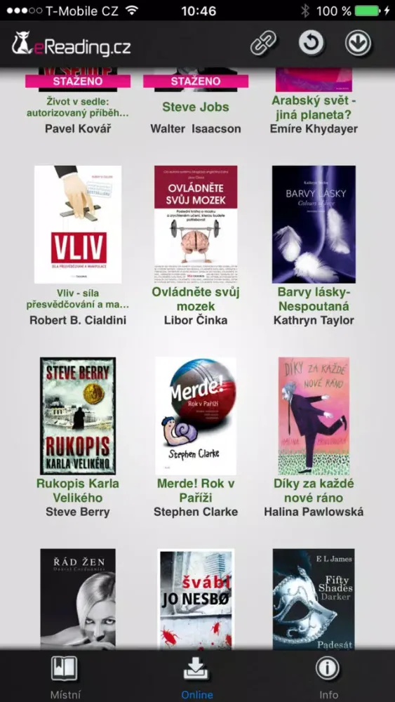 Ảnh chụp màn hình của eReading.cz