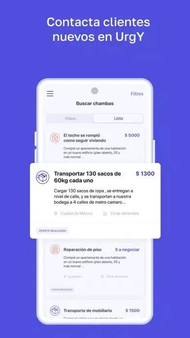 Captures d'écran de URGY Multiservicios