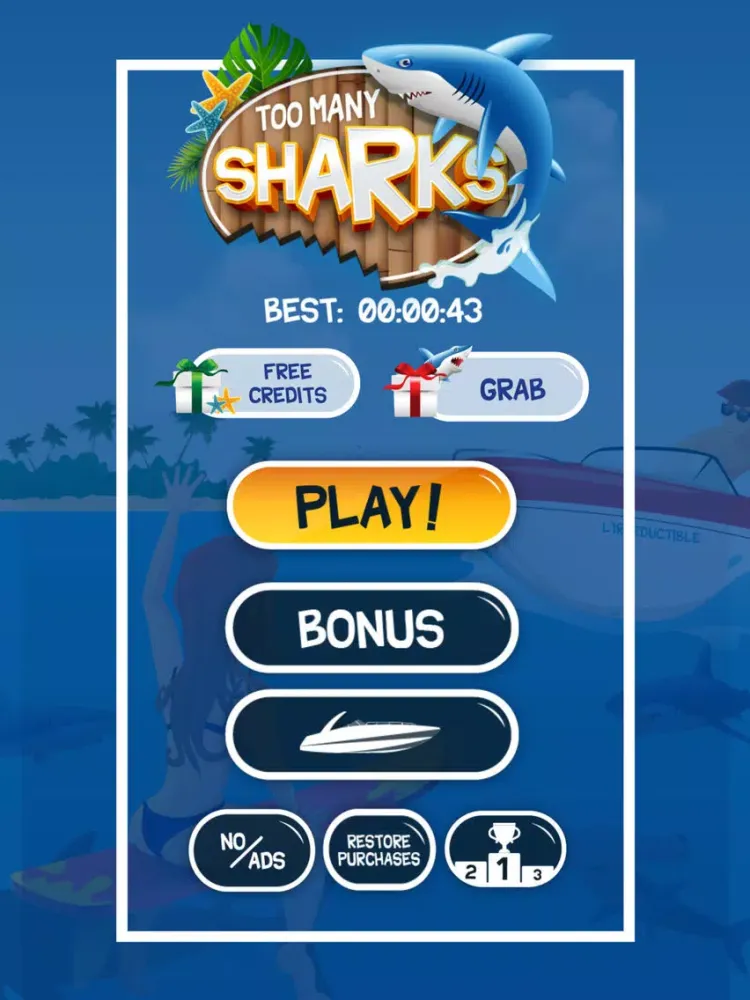 تصاویر Too Many Sharks iPad 