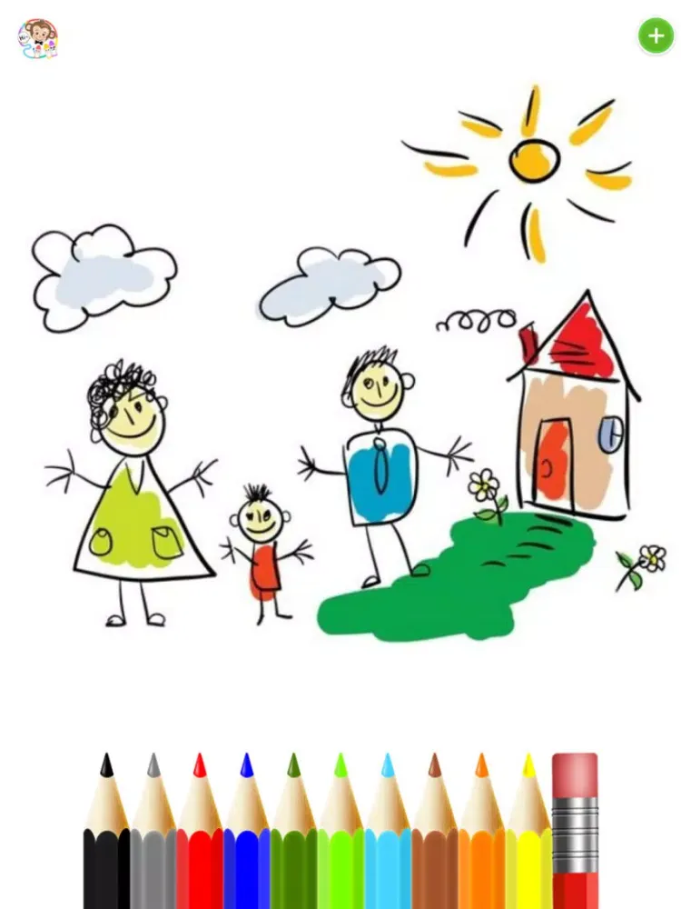 Doodle draw - Kids drawing - Drawing Desk - Childrens's color iPad 应用截图
