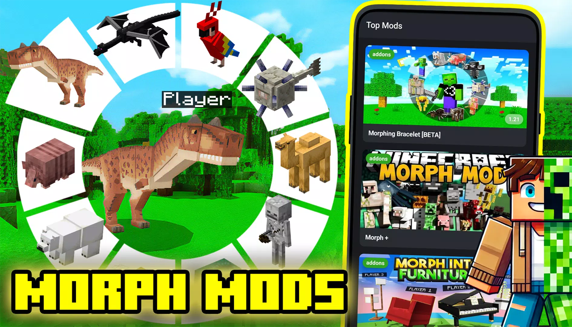 Morph Mods for Minecraft PE Screenshots5
