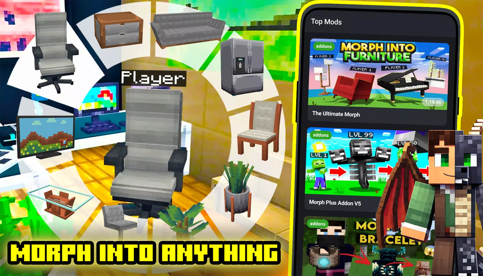 Morph Mods for Minecraft PE Screenshots7