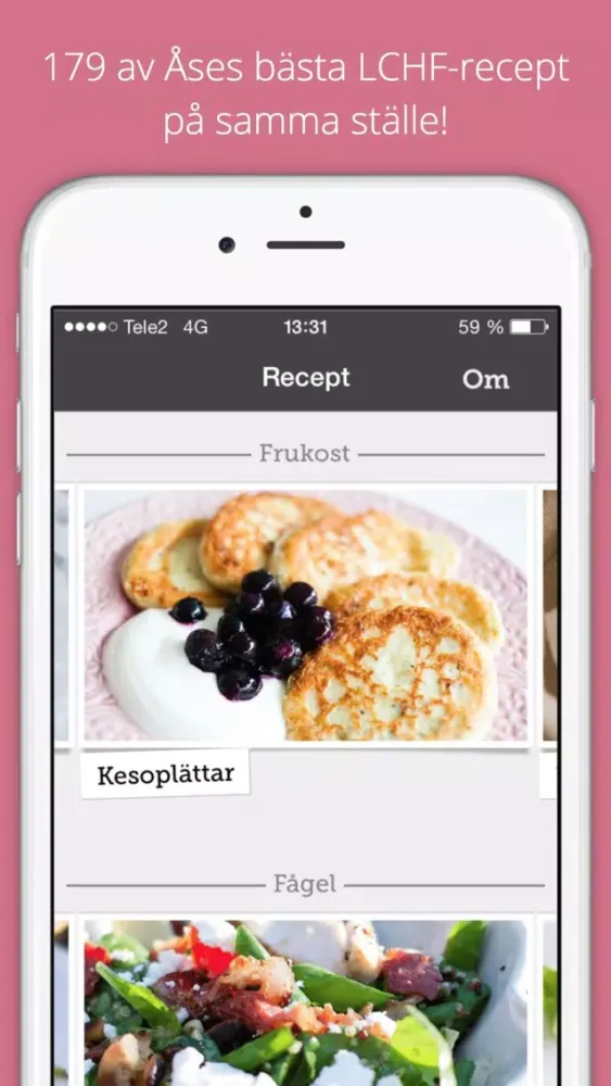 LCHF 56kilo - dina bästa recept för viktminskning och en godare hälsa應用截圖
