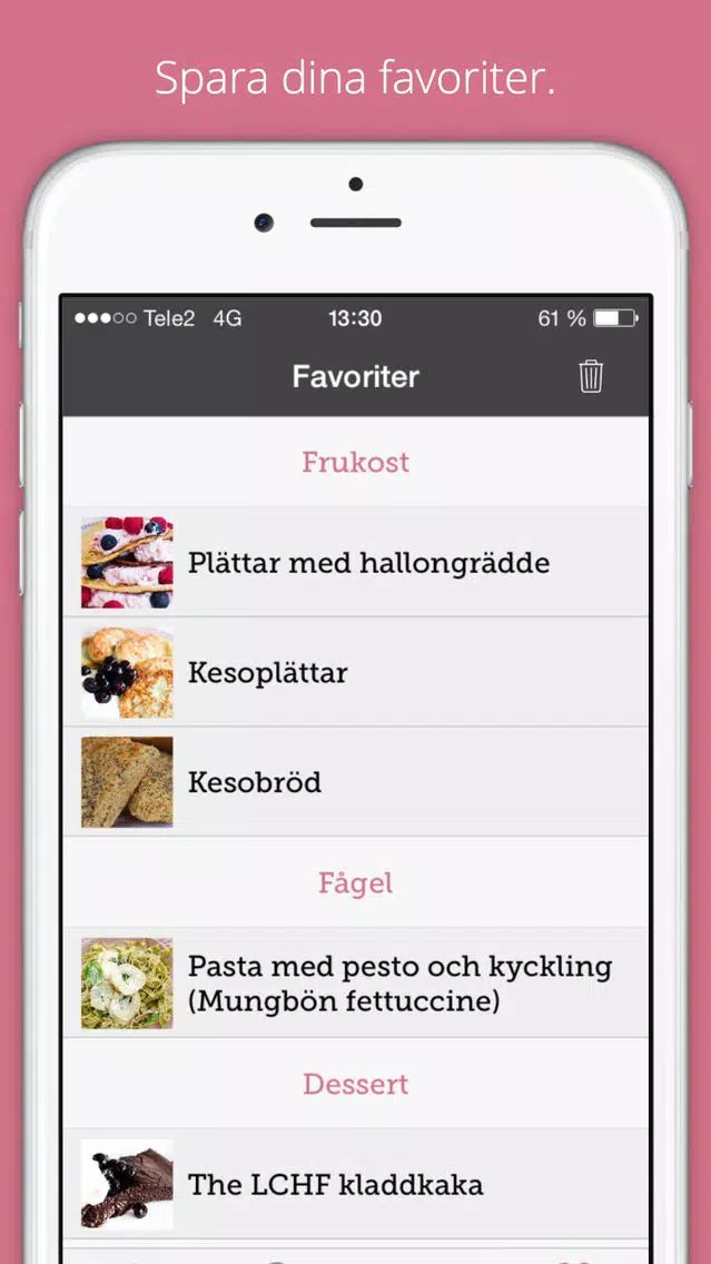 Capturas de pantalla de LCHF 56kilo - dina bästa recept för viktminskning och en godare hälsa