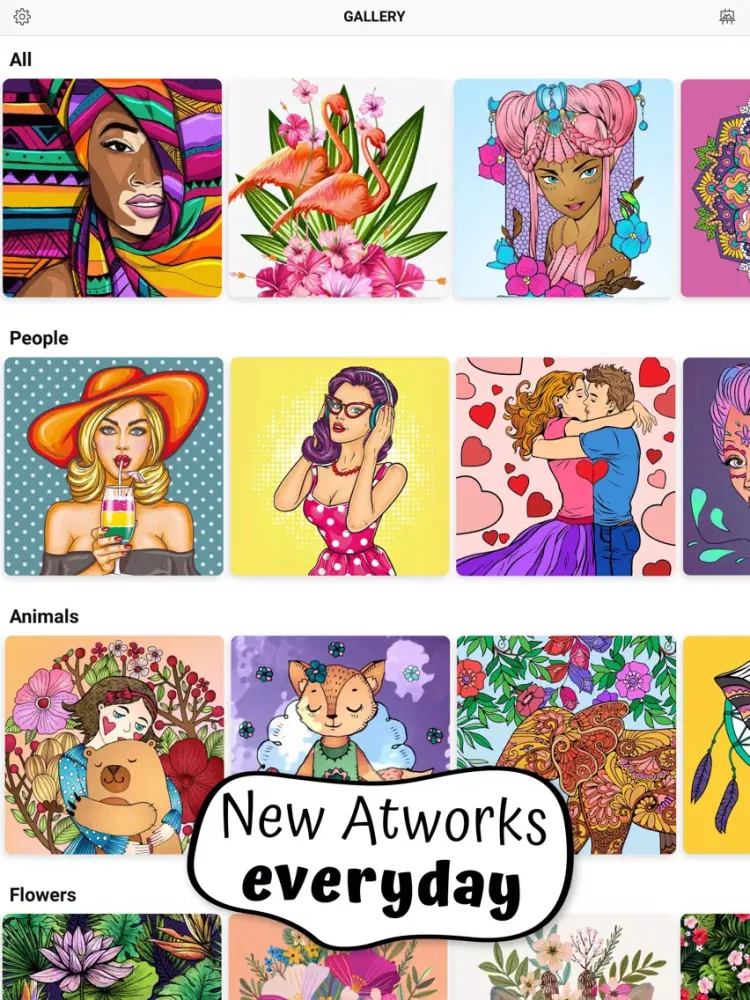 Color Story Art: Coloring Book iPad 应用截图