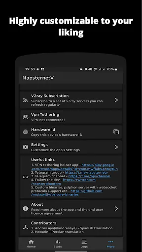Npv Tunnel V2ray/SSH Screenshots