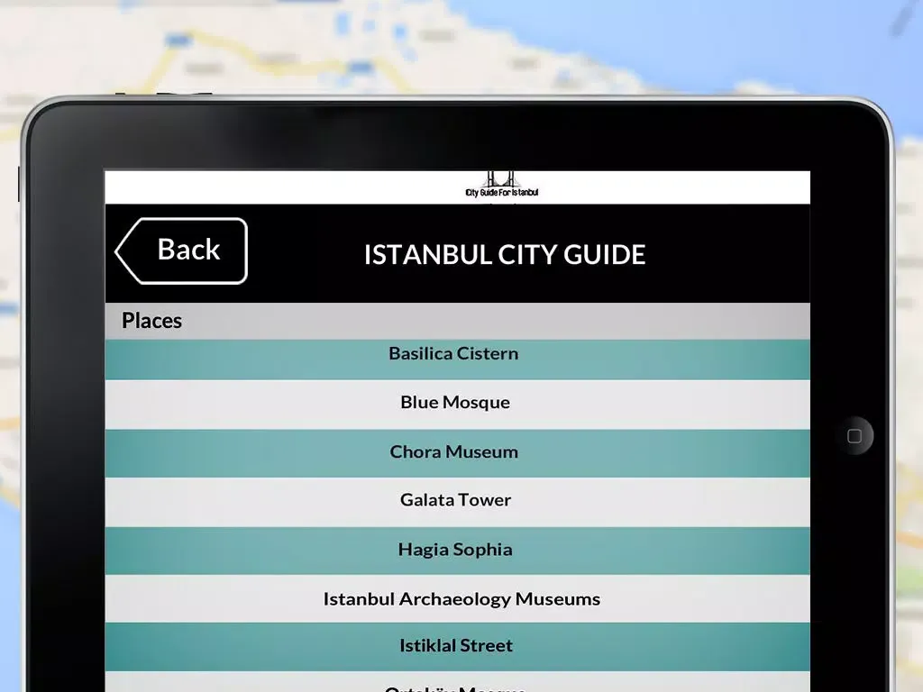 Tangkapan layar City Guide Istanbul iPad 