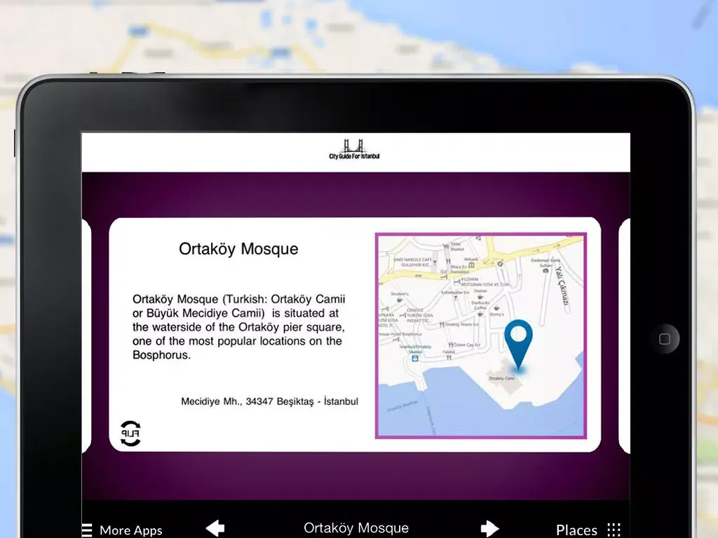 Tangkapan layar City Guide Istanbul iPad 