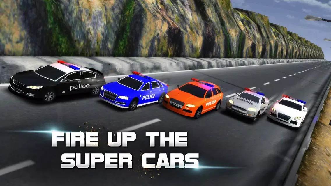 Racing Game : Police Racer स्क्रीनशॉट