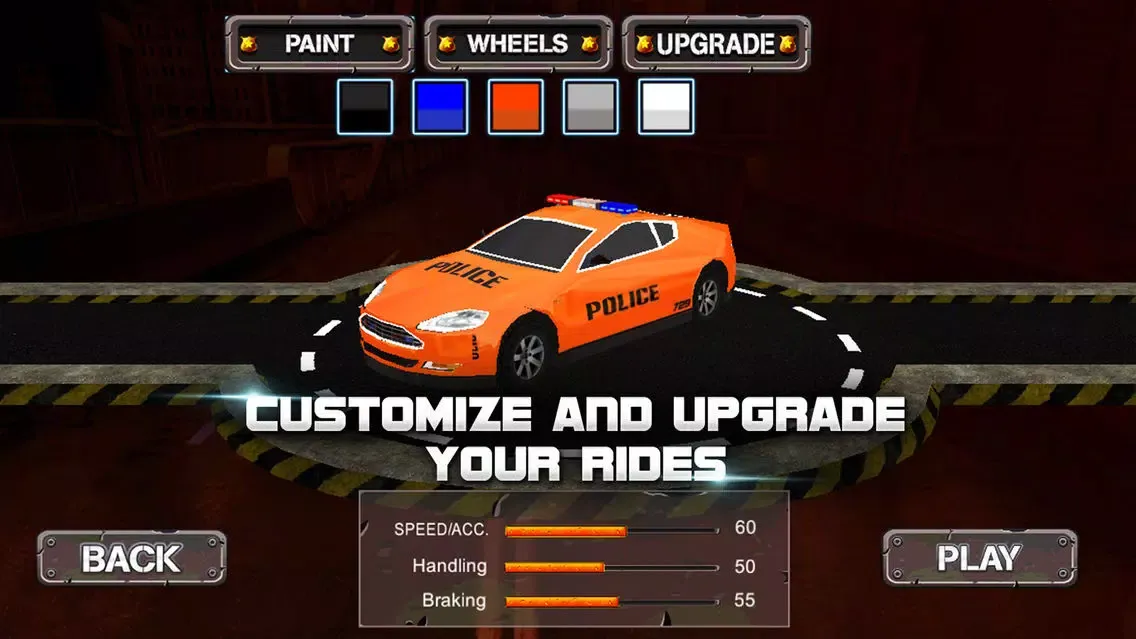 Racing Game : Police Racer स्क्रीनशॉट