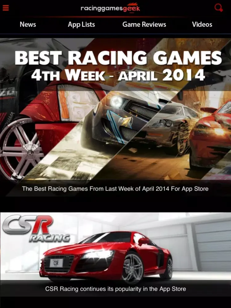 Скриншоты Racing Games Geek iPad 