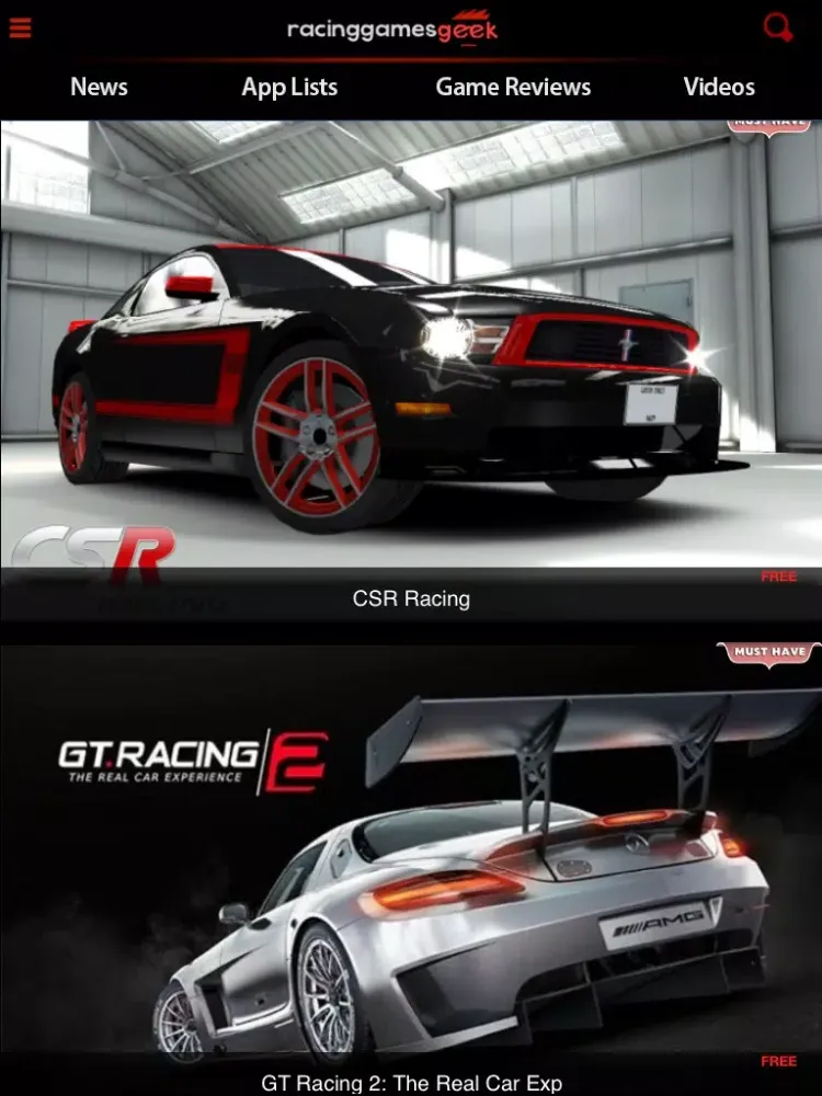 Скриншоты Racing Games Geek iPad 