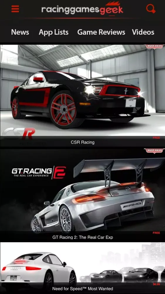 Скриншоты Racing Games Geek