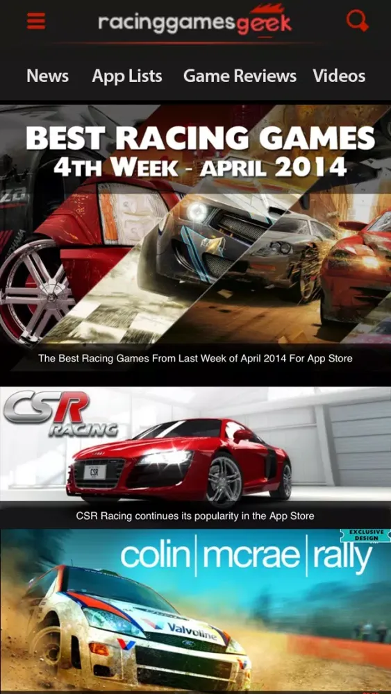 Скриншоты Racing Games Geek