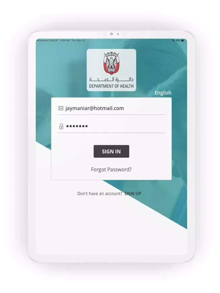 DOH GP RCP iPad  Screenshots