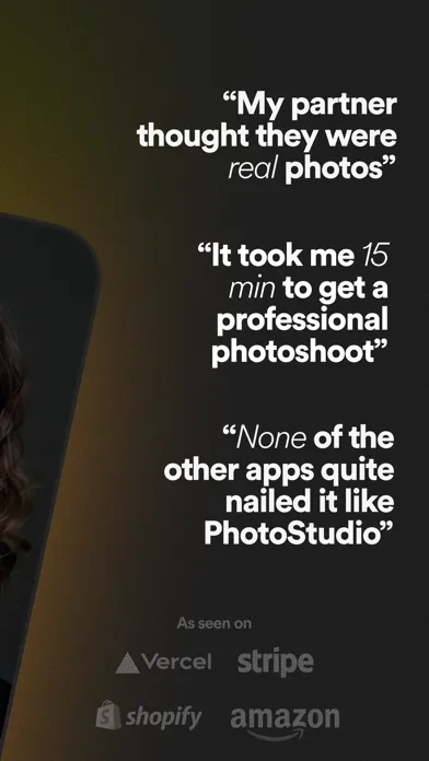 Tangkapan skrin PhotoStudio: AI Headshot