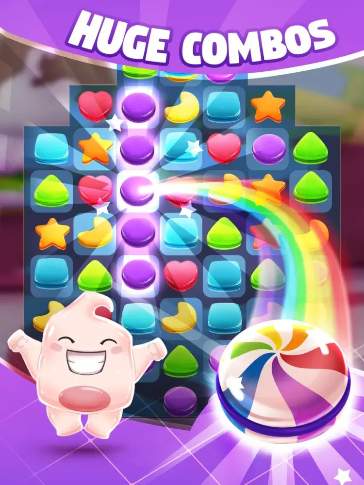 Capturas de tela do Gummy Dash Match 3 Puzzle Game iPad 