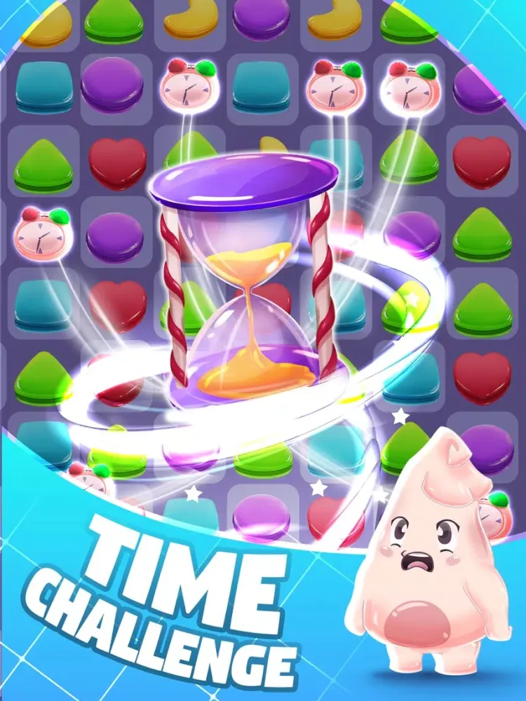 Capturas de tela do Gummy Dash Match 3 Puzzle Game iPad 