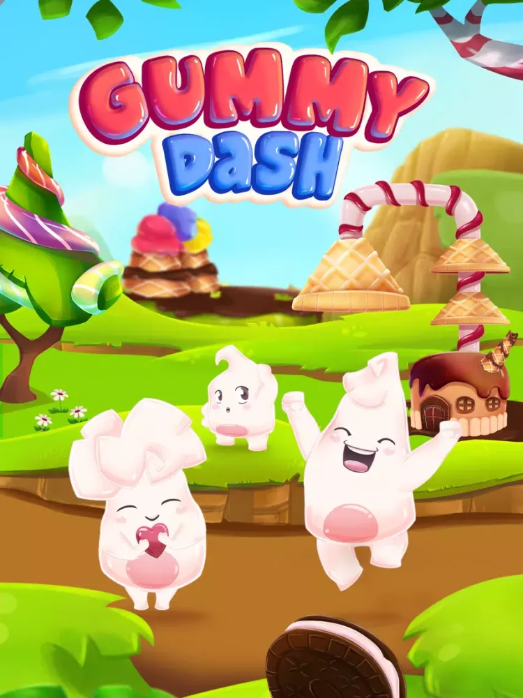 Capturas de tela do Gummy Dash Match 3 Puzzle Game iPad 