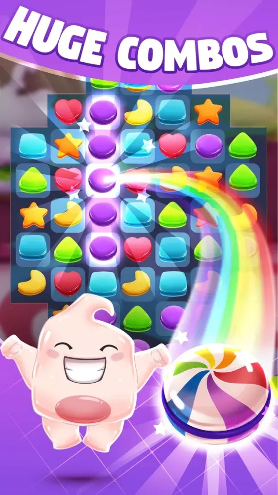 Capturas de tela do Gummy Dash Match 3 Puzzle Game