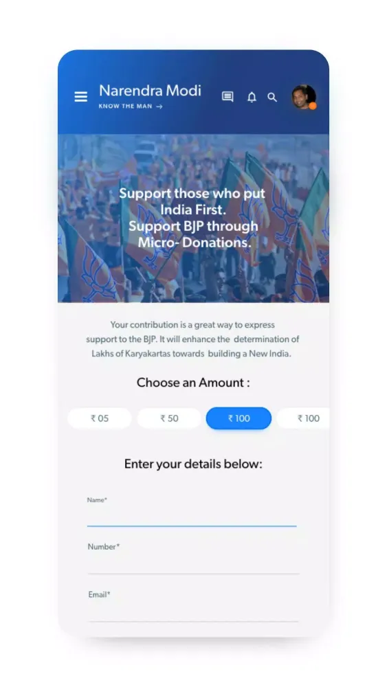 Narendra Modi App Screenshots