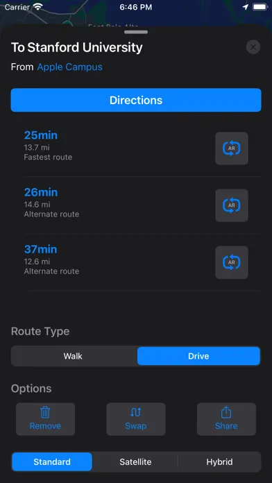 Zrzuty ekranu Retrace AR