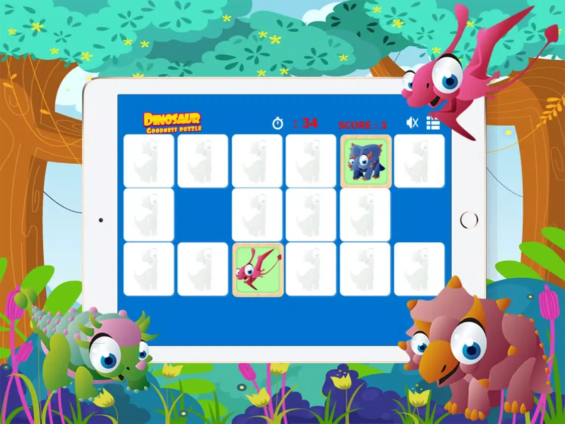 Tangkapan skrin Dinosaur Goodness Puzzle iPad 