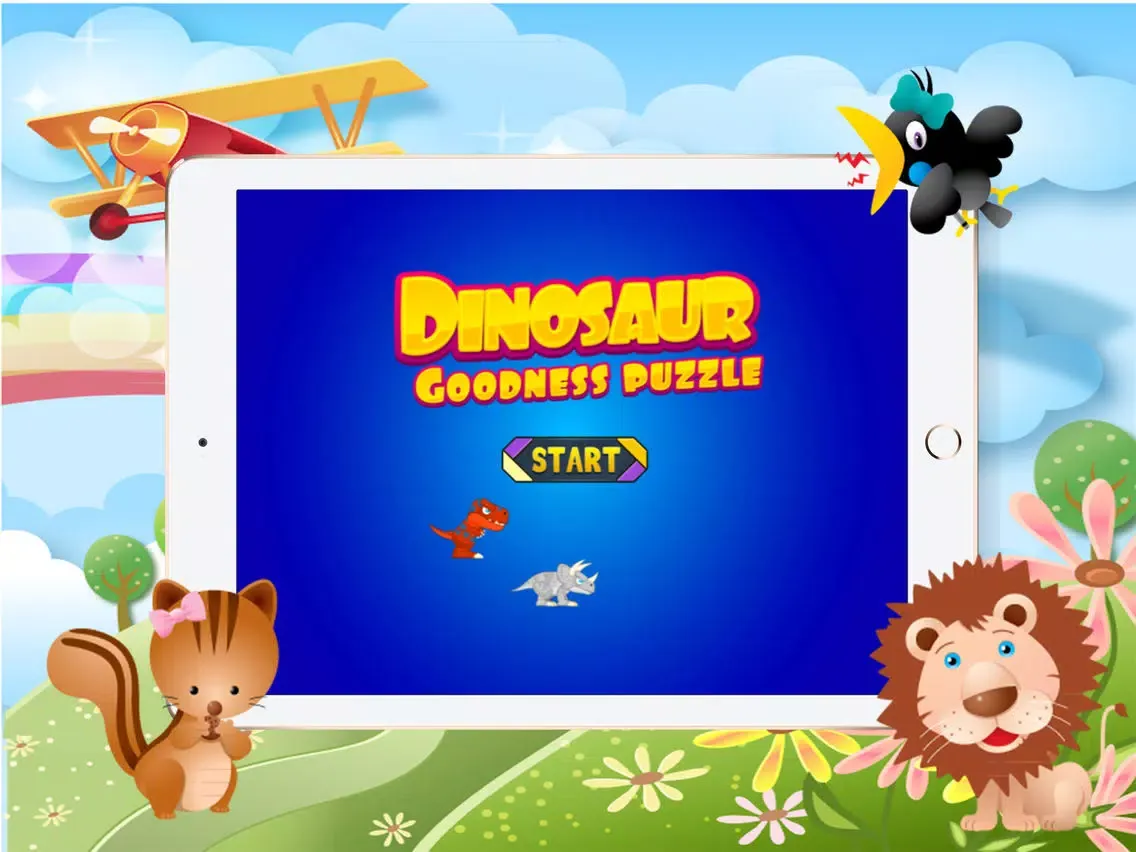 Tangkapan skrin Dinosaur Goodness Puzzle iPad 