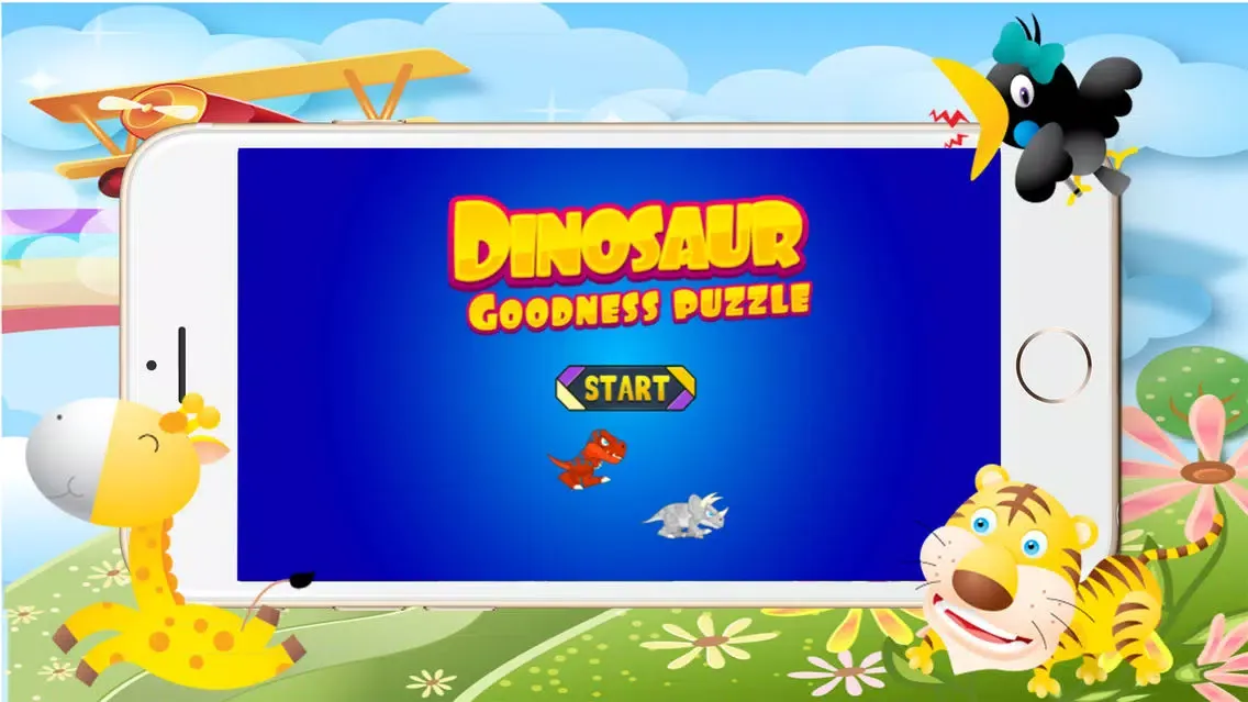 Tangkapan skrin Dinosaur Goodness Puzzle